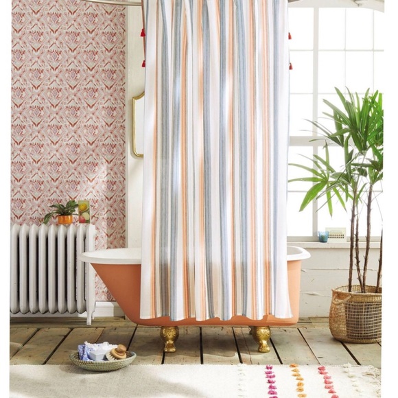 Opalhouse Bath Nwot Opalhouse Striped Shower Curtain Poshmark